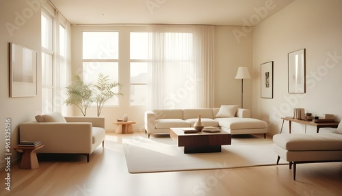 Wallpaper Mural Photo interior modern design room 3d illustration Torontodigital.ca