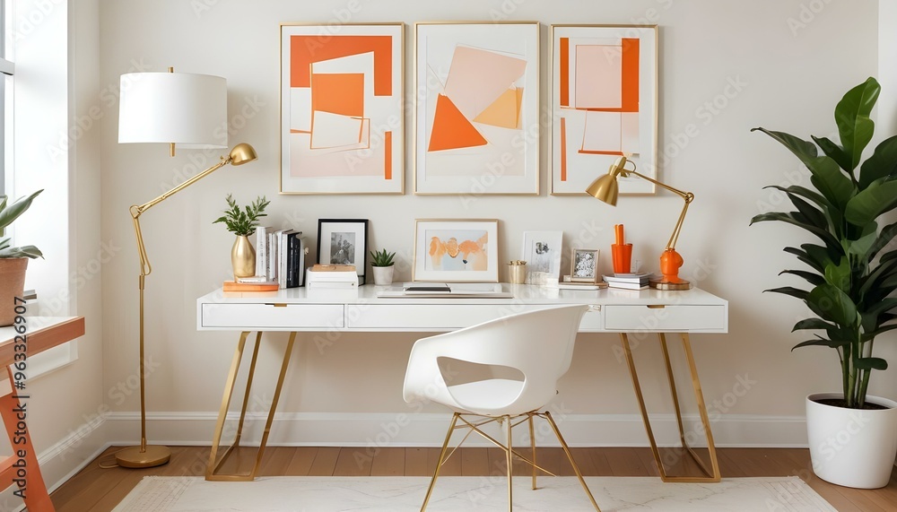 Photo interior modern design room 3d illustration Photo interior modern design room 3d illustration