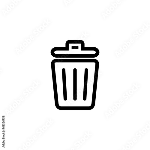 Trash bin icon. Recycle bin. Delete icon vector.