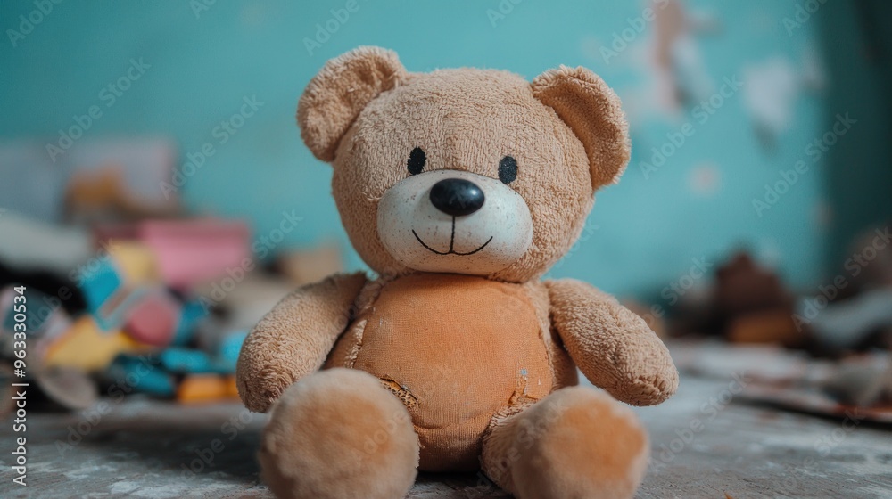 A room full of dust-covered, forgotten toys, lost childhood, grief of growing up A room full of dust-covered, forgotten toys, lost childhood, grief of growing up