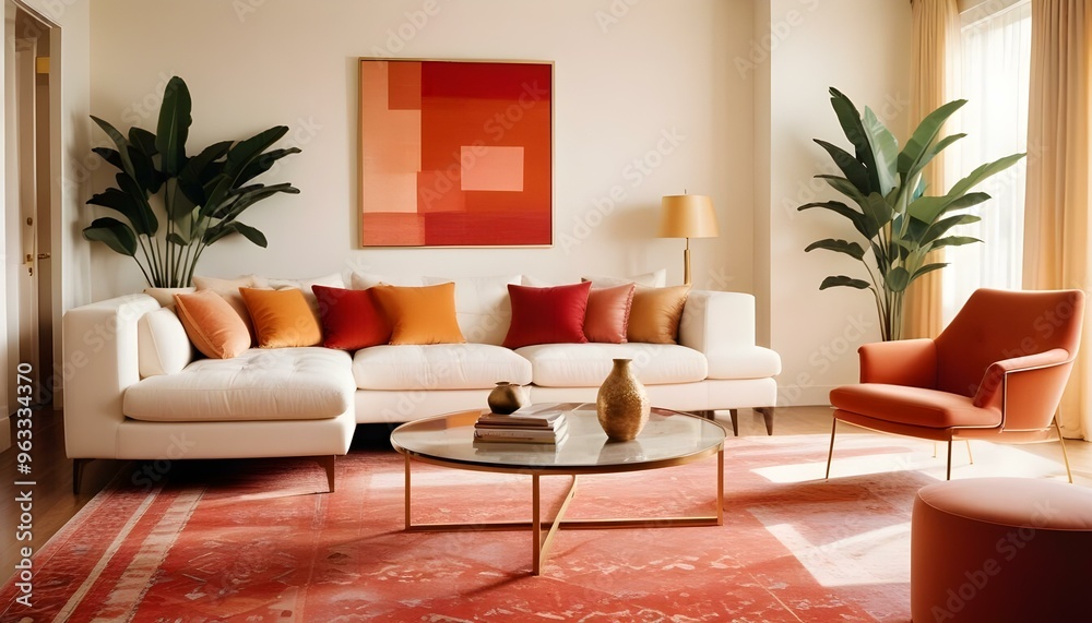 Photo interior modern design room 3d illustration Photo interior modern design room 3d illustration