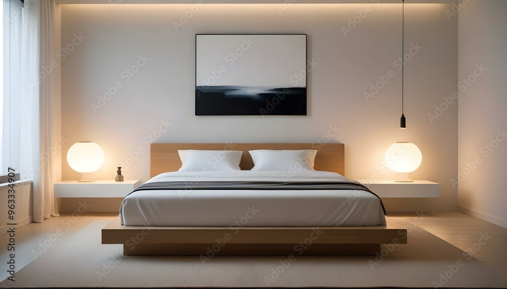 Photo interior modern design room 3d illustration Photo interior modern design room 3d illustration