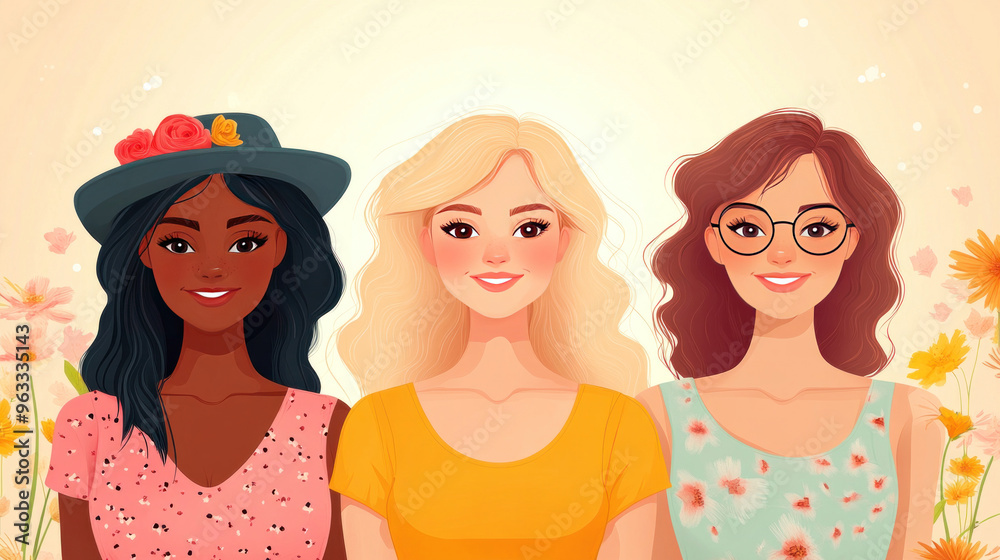 Body Positivity and HRT: Depictions of women embracing their bodies and changes with HRT, promoting self-love and acceptance. Body Positivity and HRT: Depictions of women embracing their bodies and changes with HRT, promoting self-love and acceptance.