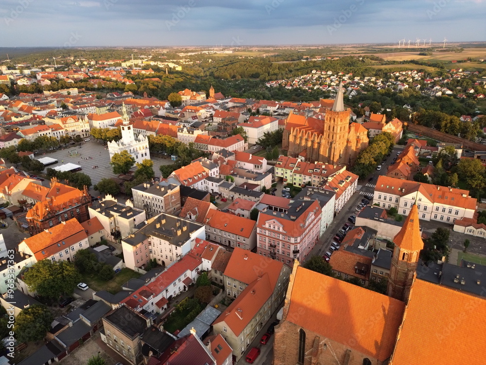 Aerial view of Chelmno. Panorama of the city of lovers. Aerial view of Chelmno. Panorama of the city of lovers.