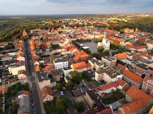 Aerial view of Chelmno. Panorama of the city of lovers. photo