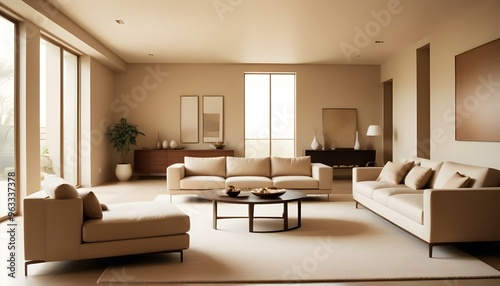 Photo interior modern design room 3d illustration