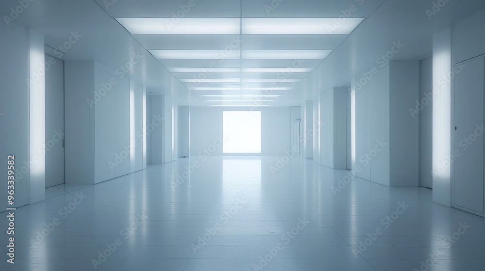 Minimalist white room with stark design, evoking a futuristic and abstract atmosphere. Clean lines and an empty, spacious environment reminiscent of digital worlds and modern architectural concepts. Minimalist white room with stark design, evoking a futuristic and abstract atmosphere. Clean lines and an empty, spacious environment reminiscent of digital worlds and modern architectural concepts.