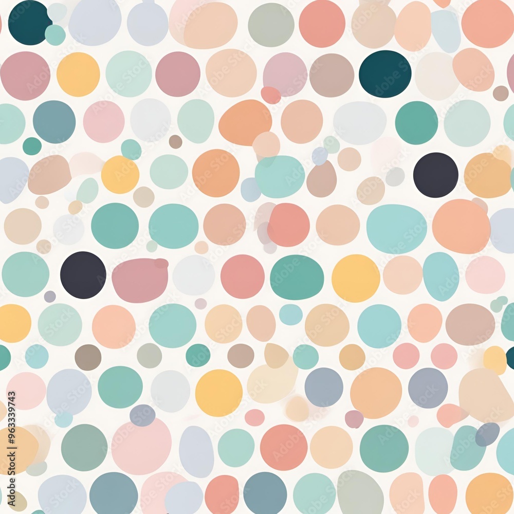 Pastel dotted pattern with soft and delicate colors in a simple, minimalistic design
Pastel dotted pattern with soft and delicate colors in a simple, minimalistic design