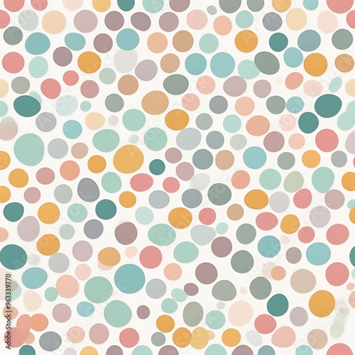 Pastel dotted pattern with soft and delicate colors in a simple, minimalistic design