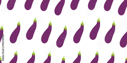 Eggplant pattern Background. flat illustration Eggplant background. seamless pattern Eggplant. Eggplant flat illustration background. Eggplant Pattern Flat.
