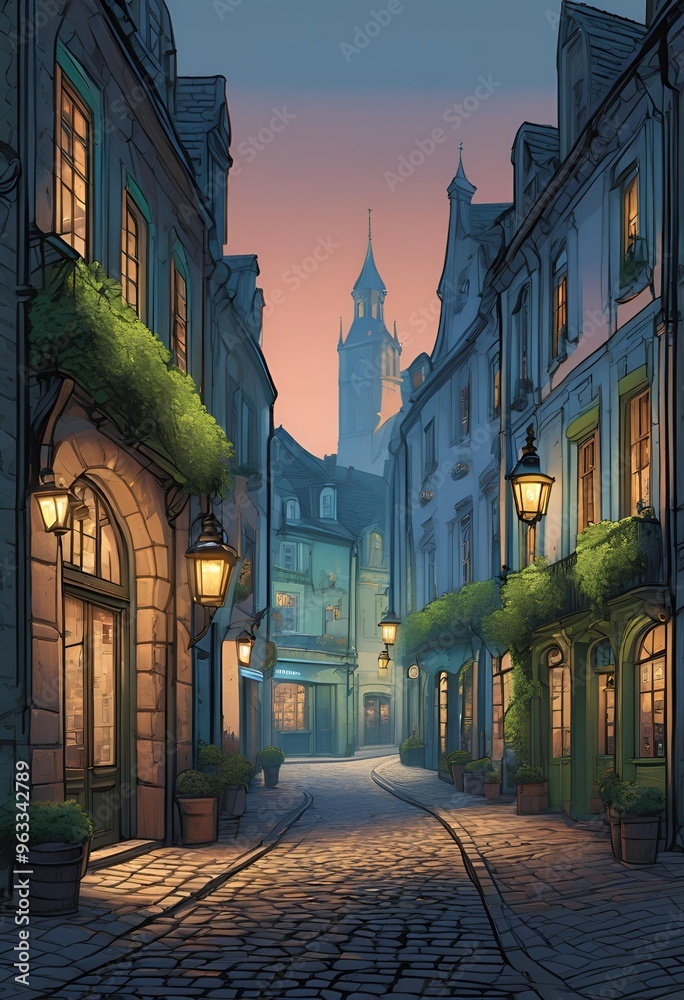 Fototapeta premium Quiet Evening Walk