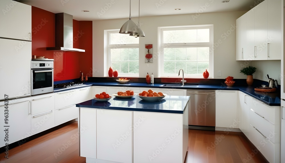 Fototapeta premium Photo interior modern design room 3d illustration