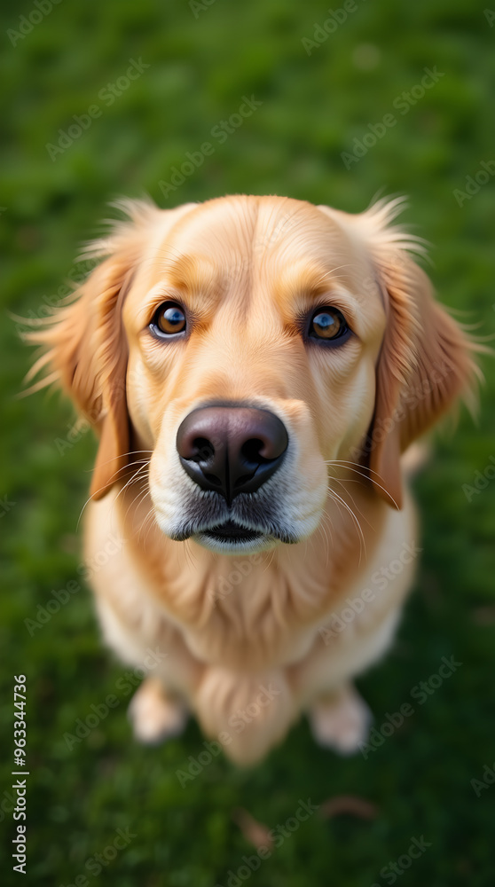 Golden Retriever Puppy Playing in the Grass Golden Retriever Puppy Playing in the Grass