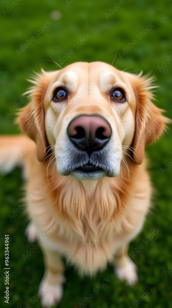 Golden Retriever Puppy Playing in the Grass Golden Retriever Puppy Playing in the Grass