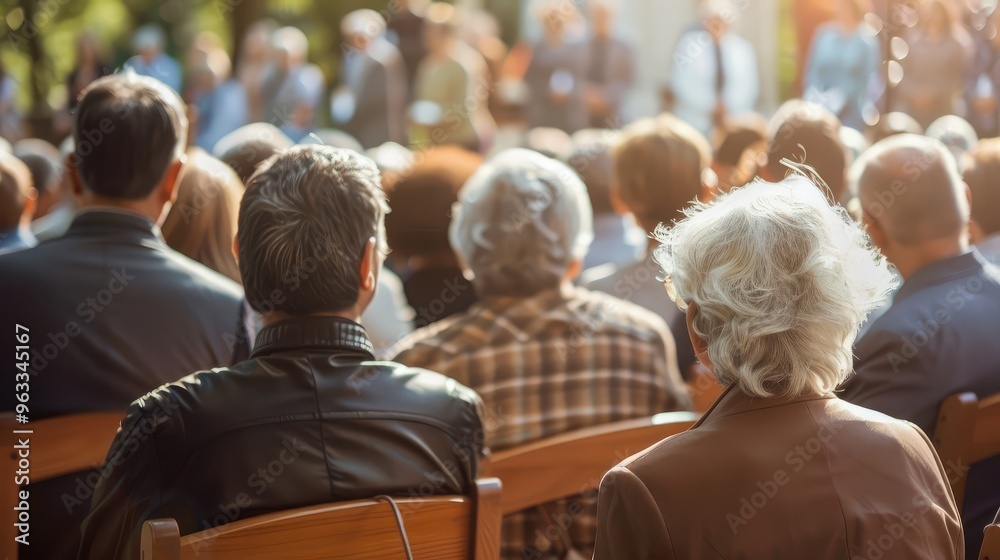 Engaging Community Gathering in Sunlit Outdoor Setting