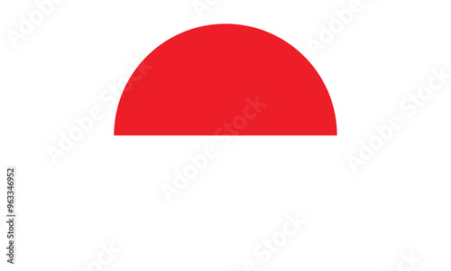 Round Indonesia flag icon. flag of Indonesia.