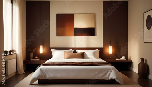 Photo interior modern design room 3d illustration