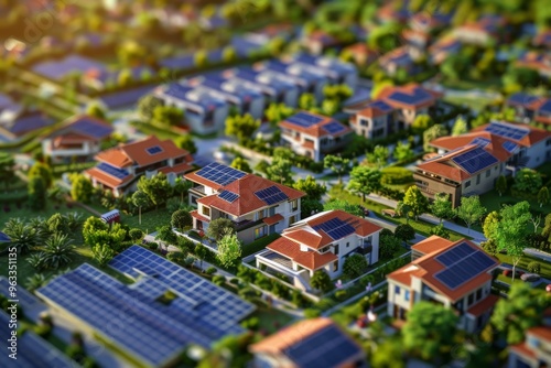 Solar cities integrating PV systems in urban planning #963351135