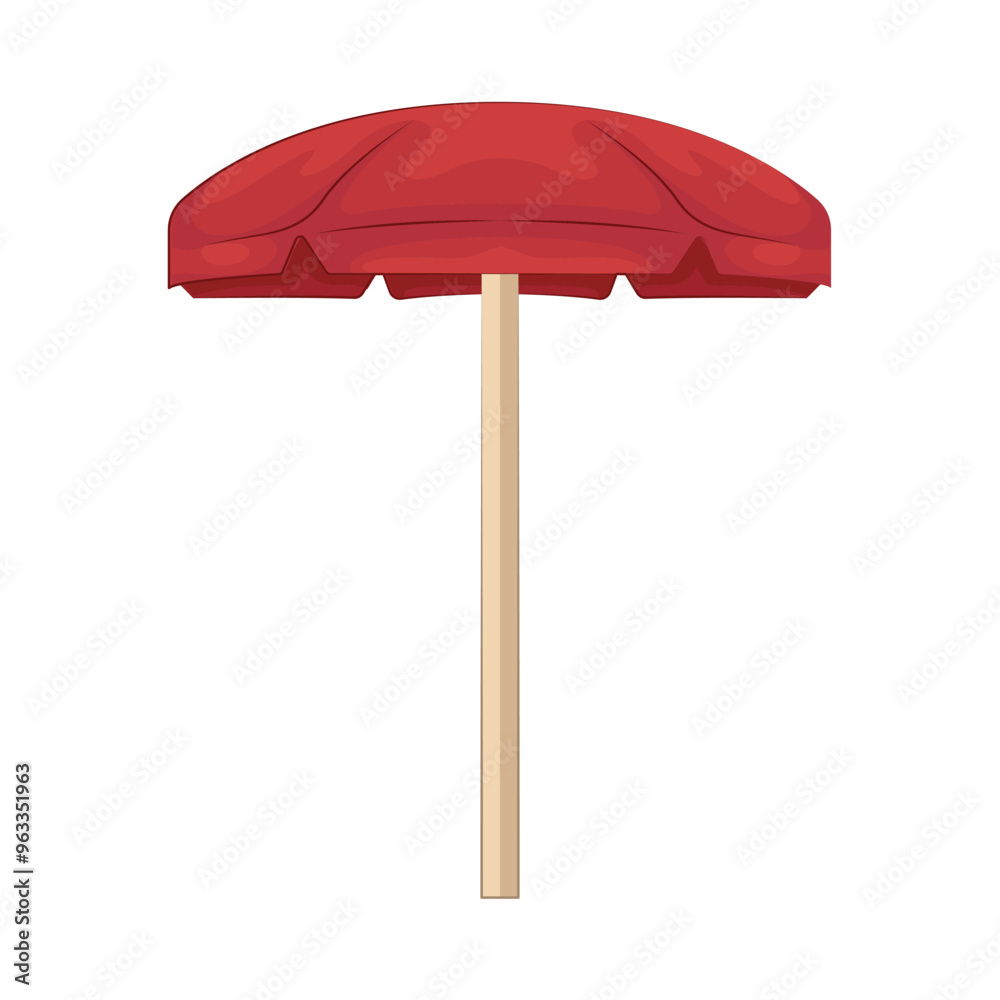 Illustration of beach umbrella Illustration of beach umbrella