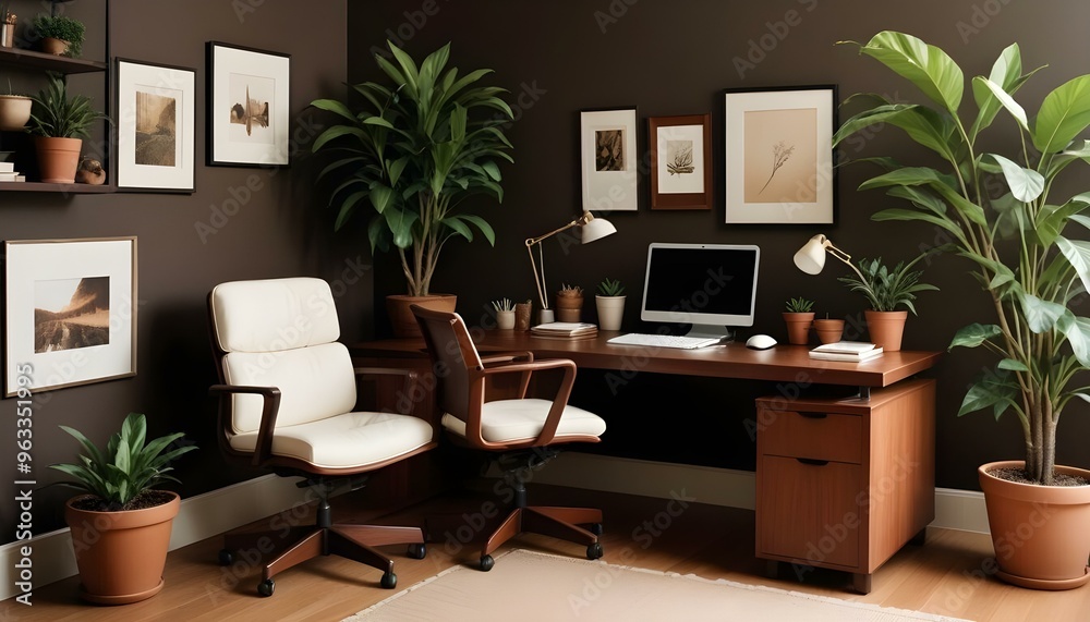 Photo interior modern design room 3d illustration Photo interior modern design room 3d illustration