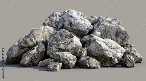 heap of granite rocks