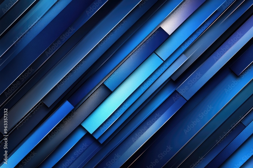 Fototapeta premium Abstract blue stripes background. Perfect for digital designs or website banners.