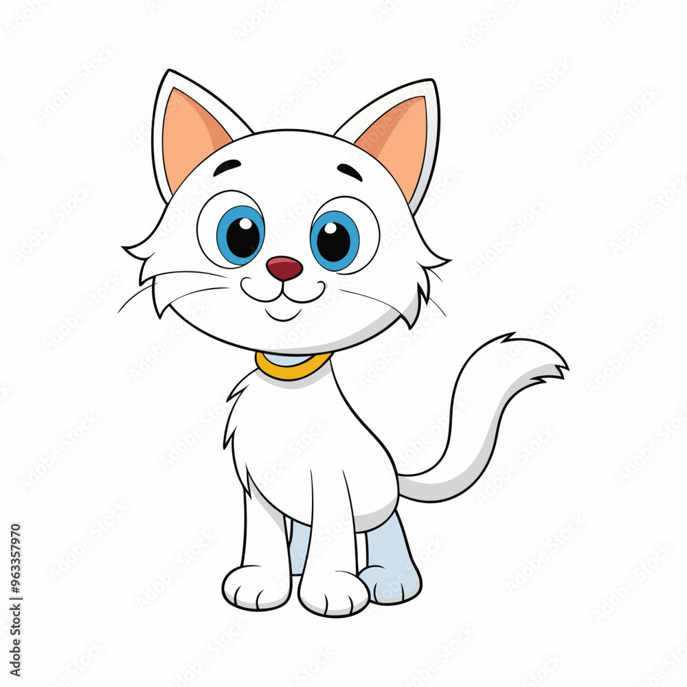 Cat cartoon vector illustration style design Cat cartoon vector illustration style design