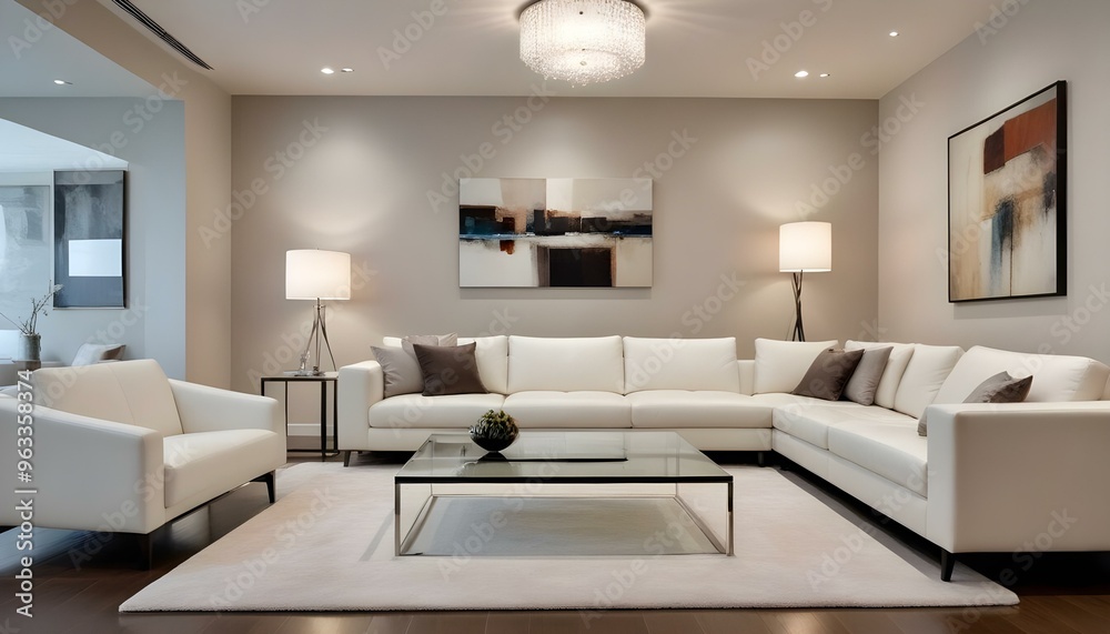 Photo interior modern design room 3d illustration Photo interior modern design room 3d illustration