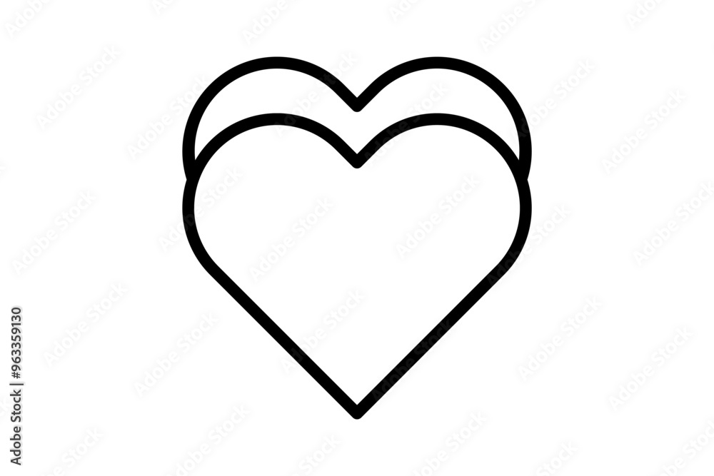 An elegant outline design featuring a heart, a heart struck by an arrow, a broken heart, and a heart in love, capturing the different phases of love. An elegant outline design featuring a heart, a heart struck by an arrow, a broken heart, and a heart in love, capturing the different phases of love.