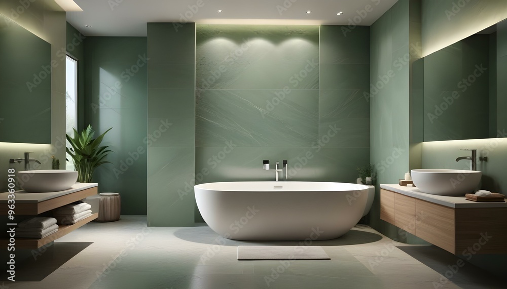 Photo interior modern design room 3d illustration Photo interior modern design room 3d illustration