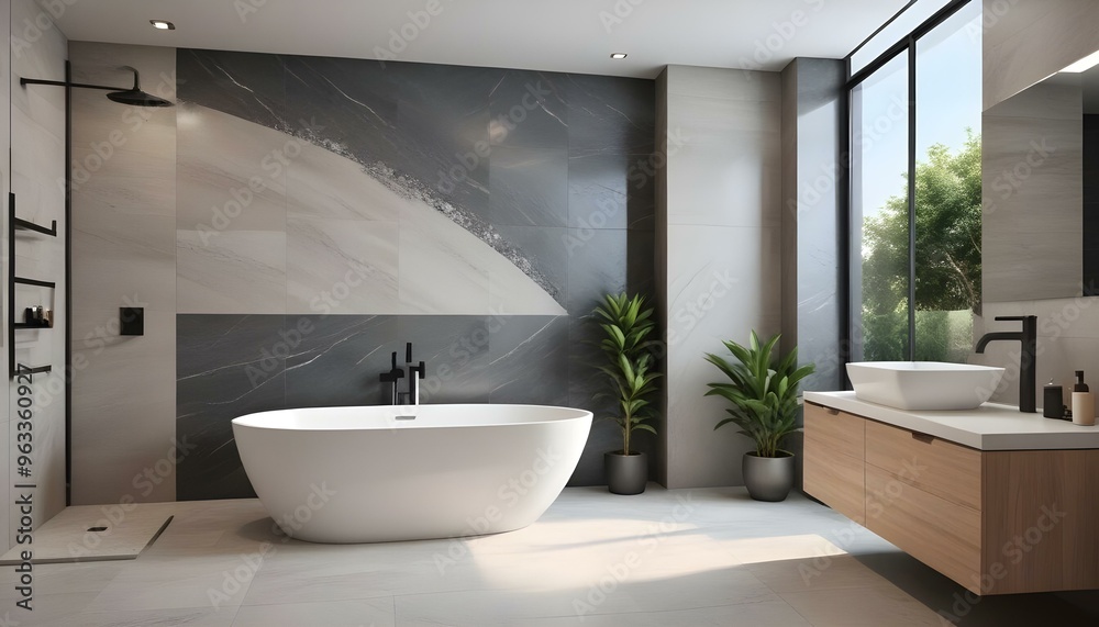 Photo interior modern design room 3d illustration Photo interior modern design room 3d illustration