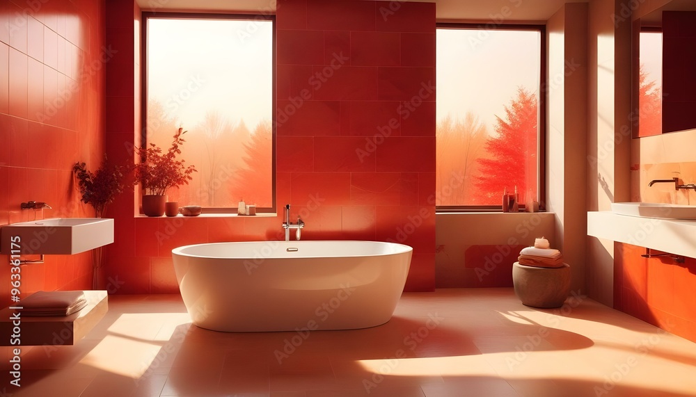 Photo interior modern design room 3d illustration Photo interior modern design room 3d illustration