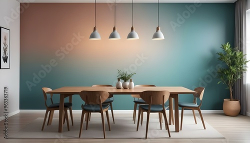 Photo interior modern design room 3d illustration