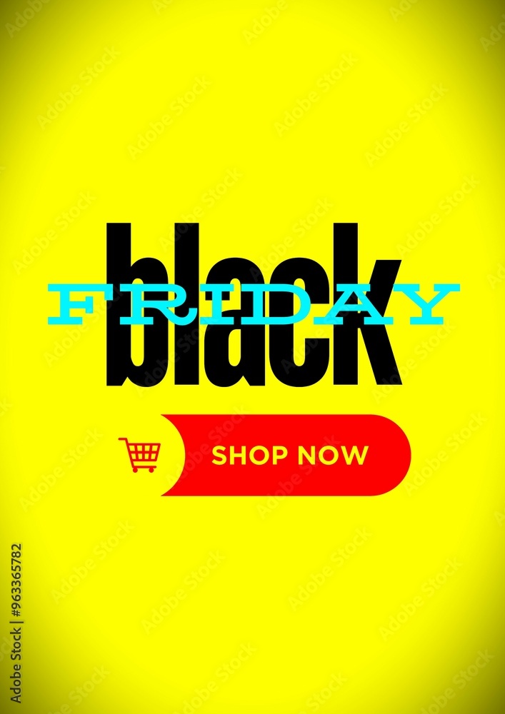 Naklejka premium black friday poster