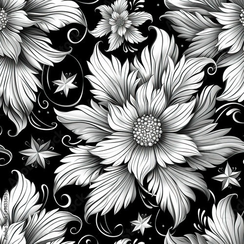 Wallpaper Mural coloring Christmas patterns Torontodigital.ca