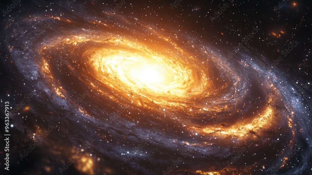 Spiral Galaxy in Space. Spiral Galaxy in Space.