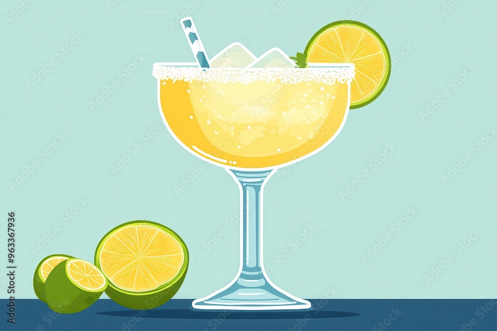 A refreshing margarita cocktail with a salted rim and lime garnish. Perfect for summer drinks and happy hour. A refreshing margarita cocktail with a salted rim and lime garnish. Perfect for summer drinks and happy hour.