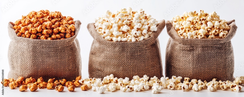 Three Bags of Popcorn. Three Bags of Popcorn.
