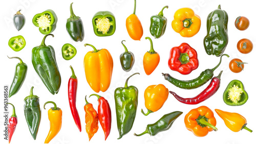 Wallpaper Mural A bright orange life jacket with reflective strips, isolated on a clean white background, highlighting its safety features and vibrant color Torontodigital.ca