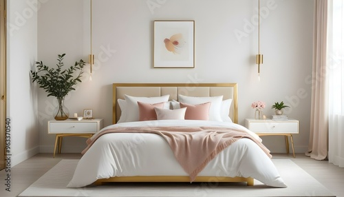 Photo interior modern design room 3d illustration