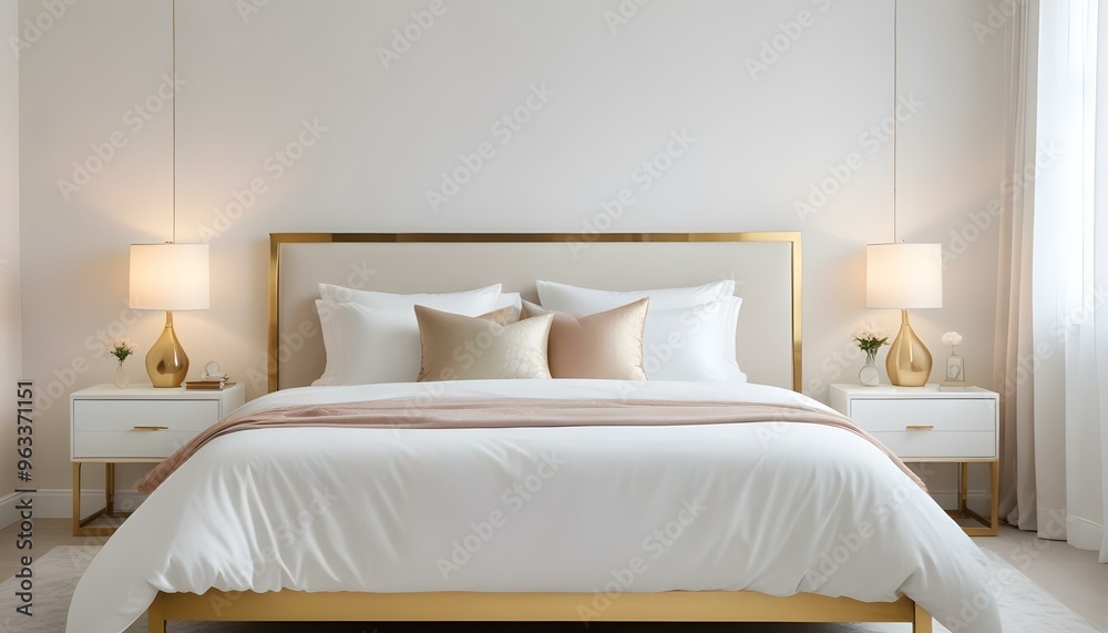 Photo interior modern design room 3d illustration