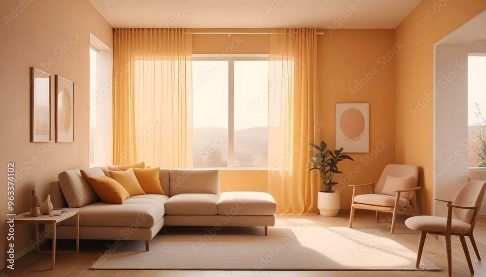 Photo interior modern design room 3d illustration Photo interior modern design room 3d illustration