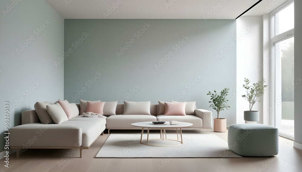 Photo interior modern design room 3d illustration Photo interior modern design room 3d illustration