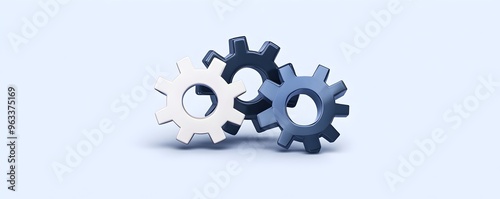 Gears in Motion - Business Collaboration and Efficiency Concept photo