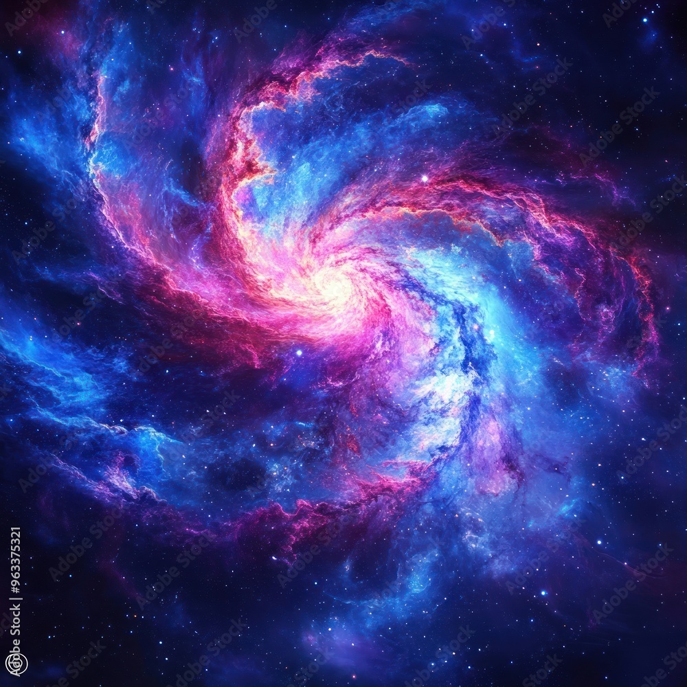Cosmic Nebula with Swirling Clouds of Gas and Dust Cosmic Nebula with Swirling Clouds of Gas and Dust