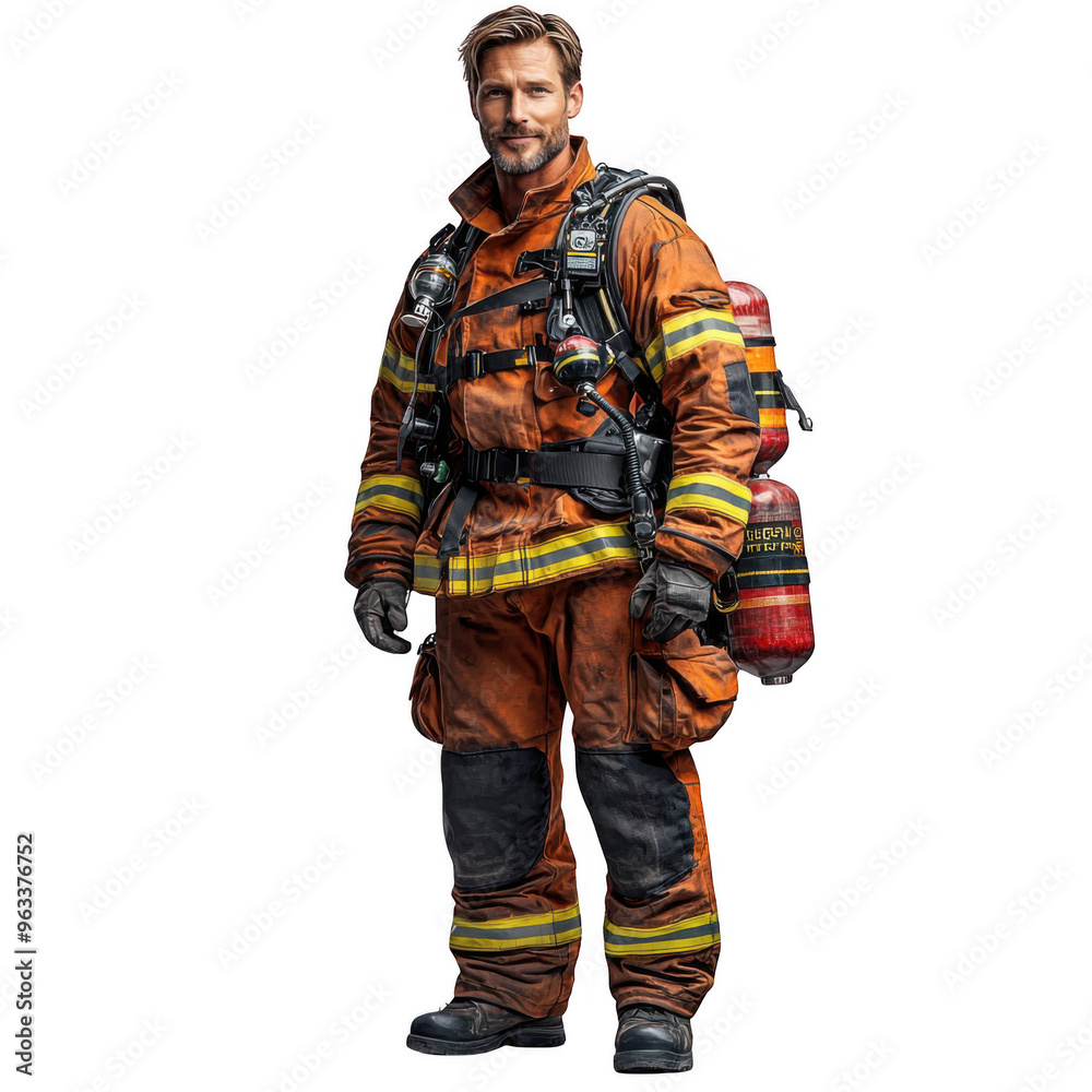 Fire Safety Officer Man isolated on a transparent background png file no background - handsome_1 png file Fire Safety Officer Man isolated on a transparent background png file no background - handsome_1 png file