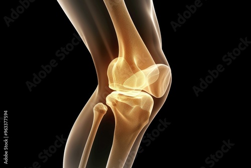 3d rendered medically accurate illustration of the knee joint anatomy