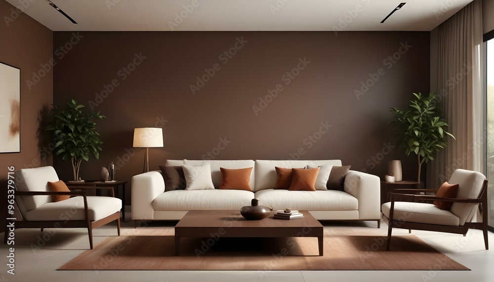 Photo interior modern design room 3d illustration Photo interior modern design room 3d illustration
