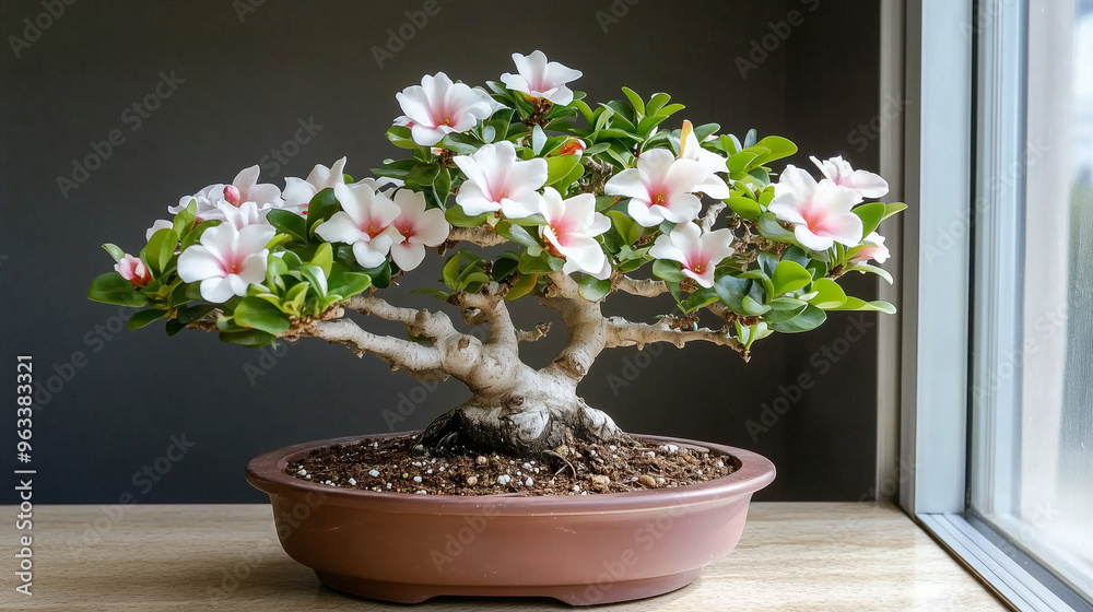 White Flowers Bonsai Tree. White Flowers Bonsai Tree.