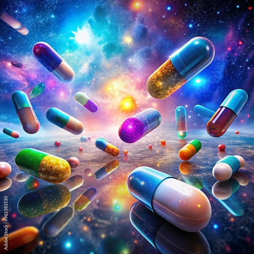 Detailed Images of Pills and Tablets